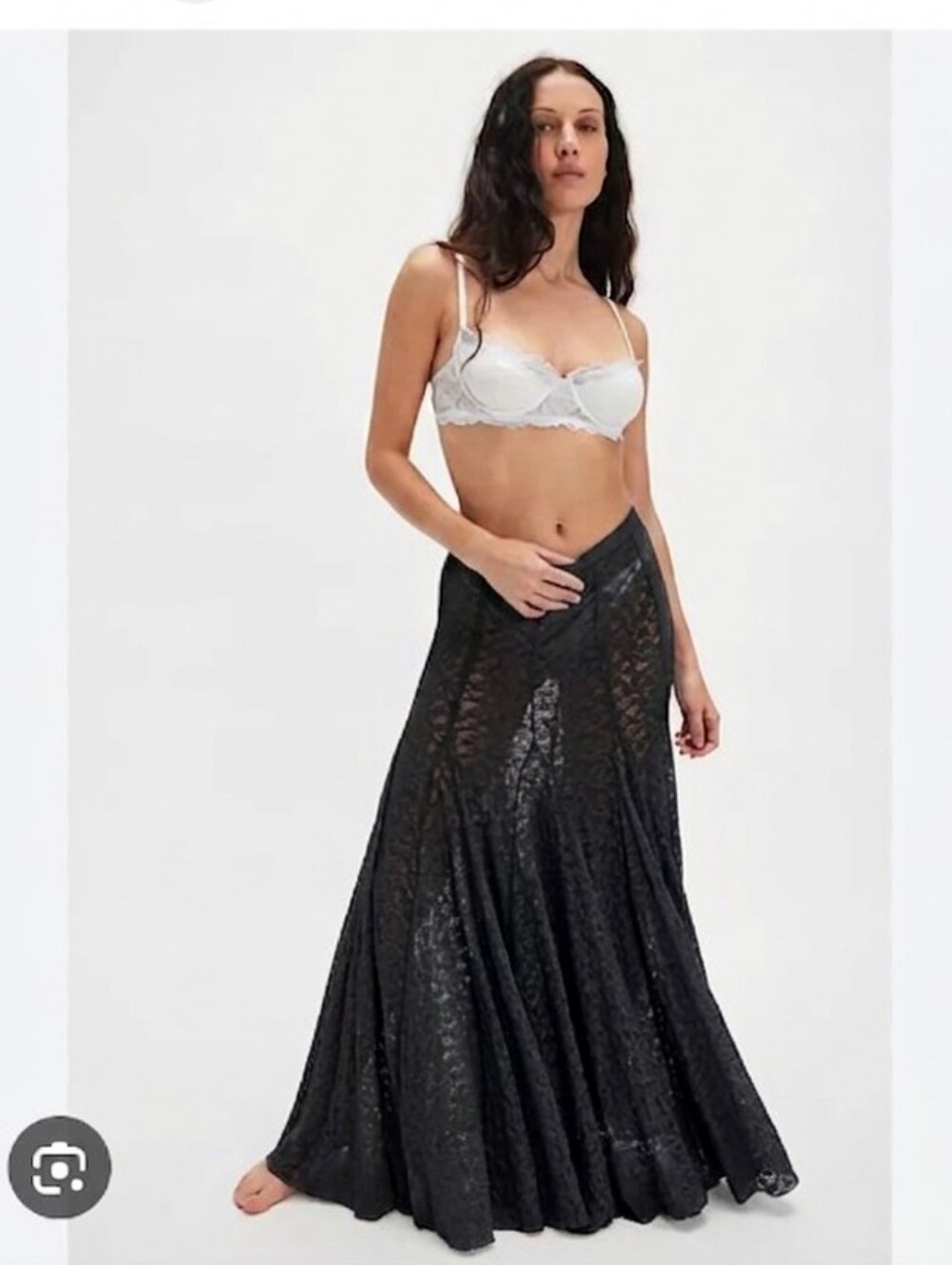 Nwt Free People Kiss Kiss Maxi Slip Skirt